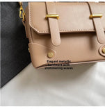 KYLETHOMASW  -  Ladies Fashionable PU Leather Square Box Bag Urban Simple Style Shoulder Crossbody Bag Daily Match Soft Hardness Zipper Opening