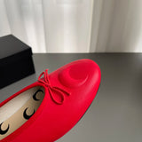 KYLETHOMASW  -  New Knot Flat Bot Single Shoes Women's Slip-On Ballet Shoes Mary Janes Spring and Autumn Casual Fashion Footwear