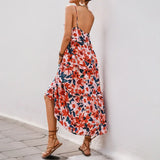 KYLETHOMASW  -  Summer Dress Women New Summer Vacation Dresses Floral Print Women Clothing Beach Dress Sexy m