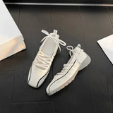 KYLETHOMASW  -  Women's Ballet Style Flats Fashion Lace-up Retro Mary Jane Casual Shoes Spring Summer Comfortable Lightweight Ballet Sneakers