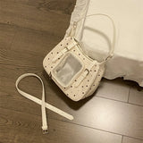 KYLETHOMASW  -  Contrast Star Ita Tote Bag Shoulder Crossbady Bags Portable Zipper Bolsa Daily Bolsos mujer Teenage Girls Bolsas Sac Femme