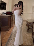 Kylethomasw Women Elegant Sexy Bodycon Mermaid Long Dresses Summer New Fashion Strap Evening Party Runway Prom Robe Korean Vestidos Mujer