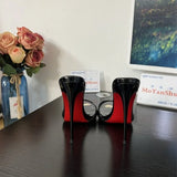 KYLETHOMASW  -  New Summer Sexy Thin Heels Pointy Toe Open Toe Slippers for Women Super High Heeled Fashion Comfort Slides Women Slippers