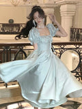 KYLETHOMASW  -  French Vintage Evening Party Dress Women 2024 Summer Elegant Romantic Prom Robe Vestidos Korean A-line Graduation Dresses New