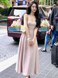 KYLETHOMASW  -  Summer Elegant Evening Party Midi Dresses Women Vintage Sleeveless Y2K Mini Birthday Dress Casual Korean A-line Vestidos