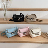 KYLETHOMASW  -  Women's Small PU Leather Clasp Crossbody Bag Retro Daily Dating Party Shoulder Bags New Trend Solid Handbags and Purses