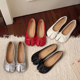 KYLETHOMASW  -  New Korean Style Women's Split-Toe Loafers Shallow Cut Ballet Flat Slip-Ons with Comfortable Mary Jane Spring/Autumn Tabis Shoes