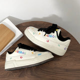 KYLETHOMASW  -  Casual Low-Top Student Sport Sneakers Fashionable All-Match New Arrival Letters Graffiti Thick Bottom Women Shoes Tenis De Mujer