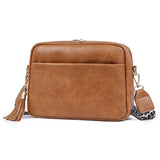 Kylethomasw Wide Strap Shoulder Bag Women New Casual Crossbody Colorful Daily Relaxtion Leather Commuting Advanced Lightweight