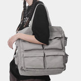 KYLETHOMASW  -  Streetwear Simple Pocket Women's Handbags Korean All Match Y2k Aesthetic Shoulder Bag Men Vintage Fashion Casual Crossbody Bags