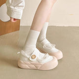 KYLETHOMASW  -  Tenis Feminino Jane Women's Shoes Spring New Popular Canvas Shoes Versatile Breathable Thick Sole with Skirt White Shoes