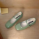 KYLETHOMASW  -  New Summer Spring Fashion Buckle Strap Women Mary Janes Flats Shoes Casual Female Round Toe Soft Dress Ladies Flat With  Shoes