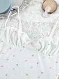 KYLETHOMASW  -  Printing Female Pajama Spaghetti Strap Sleepwear Backless Nightgown Sleeveless Nightie Mini Dress Casual Home Clothes