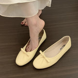 KYLETHOMASW  -  2026 Spring Women Flat Shoes Fashion Round Toe Bow-knot Slip On Ballet Shoes Soft Flat Shoes Ladies Casual Dress Shoes