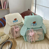 KYLETHOMASW  -  Lovely Sweet Ear Ita Mochila 2025 New Teenage Girls Mochilas Student Backpack School Trendy Bag Commuter Bags for Woman