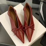 KYLETHOMASW  -  Elegant Women Shoes Low Heel Dress Shoes Shallow Fashion Gold Sexy Pointed Toe Pumps Ladies Office Shoes Zapatos De Mujer