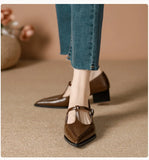 KYLETHOMASW  -  Shoes On Heels Female Footwear Pointed Toe Clogs Platform Shallow Mouth Casual Sneaker Fashion Women's Dress New Creepers S