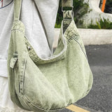 KYLETHOMASW  -  Japanese Vintage Denim Women's Handbags High-capacity Streetwear Casual Shoulder Bag All Match Y2k Aesthetic Ins Crossbody Bags