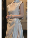 KYLETHOMASW  -  New Chinese Style 2 Piece Set Women's Spring Summer Zen Outfit Minimalist Design Elegant Top Skirt