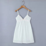 KYLETHOMASW  -  Sexy evening dresses for women ecening party Summer dresses women flower v neck white dress elegant vintage dresses pink