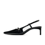 KYLETHOMASW  -  Summer Pointed Toe High Heels Women Sandals Design Style Thin Heels Banquet Party Sandalias Shoes