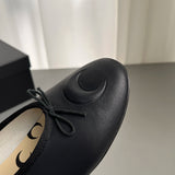 KYLETHOMASW  -  New Knot Flat Bot Single Shoes Women's Slip-On Ballet Shoes Mary Janes Spring and Autumn Casual Fashion Footwear