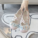 KYLETHOMASW  -  Trend Bow Mary Jane Women Shoes Elegant Temperament Soft Sole Lace Lolita High Heels Beautiful Princess Shoes for Women Tacones
