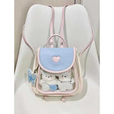 KYLETHOMASW  -  Hot Girls Dopamine Mini Backpack Women Fairycore Aesthetic Transparent Ita Bag Mochila Female Sweet Cute Mini Backpacks