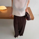 KYLETHOMASW  -  Polka Dot High Waist Trousers Spring and Summer New Commuter Trousers
