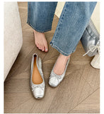 KYLETHOMASW  -  Spring and summer women's ballet flat shoes fashionable work professional leather women's single shoes women's shoes ladies