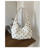 KYLETHOMASW  -  Luxury Design Y2k Aesthetic Office Lady Shoulder Bags Elegant All Match Dots Women's Handbags Korean Chic Fashion Underarm Bag