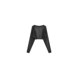 KYLETHOMASW  -  Hebe Style Floral Print Two-Piece Set Women's Elegant Black Off-Shoulder Asymmetrical Dress Sunscreen Cardigan Slimming Effect