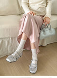 KYLETHOMASW  -  Summer Butterfly-knot Flat Mary Jane Women Comfort Soft Sole Ladies Elegnat Square Toe Dress Ballets Shoes