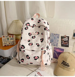 KYLETHOMASW  -  Women Students Y2k Aesthetic Heart Printing Backpack Fashion All Match High-capacity Schoolbags Korean Kawaii Casual Backpacks