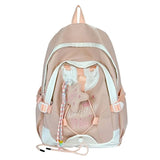 KYLETHOMASW  -  Women Students Contrast Color Patchwork Schoolbags Casual All Match Letter Printing Backpack Fashion Y2k Aesthetic Ins Backpacks