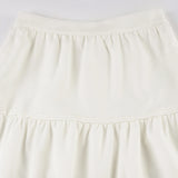KYLETHOMASW  -  Fashion Solid Simple A-line Women Skirts Summer Elegant Causal Design Lace Spliced Long Skirts