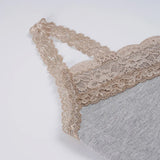 KYLETHOMASW  -  Spring/autumn Sweet Slim Lace Patchwork Basic All Match Slight Strech Knitted Camis