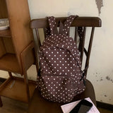KYLETHOMASW  -  Polka Dot Bag Large Capaci Travel Mochila Zipper Mochilas Mujer Daily Using Backpacks Backpack Outdoors Bolsas Feminina
