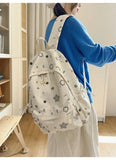 KYLETHOMASW  -  Fashion Kawaii Y2k Backpack Preppy Cute Star Print Girls Schoolbags High-capacity Outdoor Travel Backpacks for Women Students
