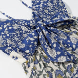 KYLETHOMASW  -  Cotton Rayon Boho Beach Floral Printed Long Strap Dresses Women Robe Sexy Sleeveless Deep V Neck Summer Dress Casual Vestidos