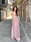 KYLETHOMASW  -  Fantasy Feather Flowing Light Temperament French Summer Strap Dress Female Spicy Girl Thin A-line Long Vestidos