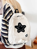 KYLETHOMASW  -  Star Corduroy Mochila  Japanese Contrast Bag Lightweighte Mochilas Mujer Girls Bolsas Fashionable Bags for Woman Backpack