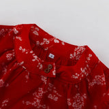 KYLETHOMASW  -  Women's New Round Neck Long-sleeved Open Button Top Skirt Printing Two-piece Sexy Suit