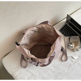KYLETHOMASW  -  New Women Vintage Simple Backpacks Outdoor Travel Grunge Underarm Bags Y2k Aesthetic Cargo Solid Shoulder Handbags Trendy