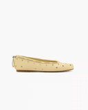 KYLETHOMASW  -  Women Chic Split Toe Leather Ballet Flats Perforated Tabi Style Slip-On Shoes Breathable Design Beige Black Summer