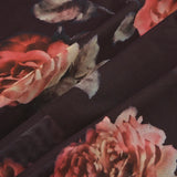 KYLETHOMASW  -  Elegant temperament rose fishtail skirt French medium long slim fit mesh elegant retro half skirt women's clothing