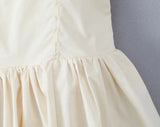 KYLETHOMASW  -  Sexy Elegant Women Cotton Sleeveless Dresses Square Neck Low Waist Summer Party Mini Dress Fit And Flare Graduation Clothing