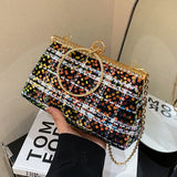 Kylethomasw Luxury Crossbody Bags For Women French Style Women's Bag Sequined Purses and Handbag Wedding Party Shoulder Bag PROM Clutch Bag