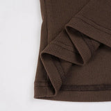 KYLETHOMASW  -  y2k sexy lace patchwork fake two piece o neck long sleeve single breasted knitted slim tops