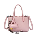 KYLETHOMASW  -  Women Mini PU Leather Tote Bag Female New Cute Crossbody Bags Lady Fashion Luxury Solid Color Simple Handbags and Purses